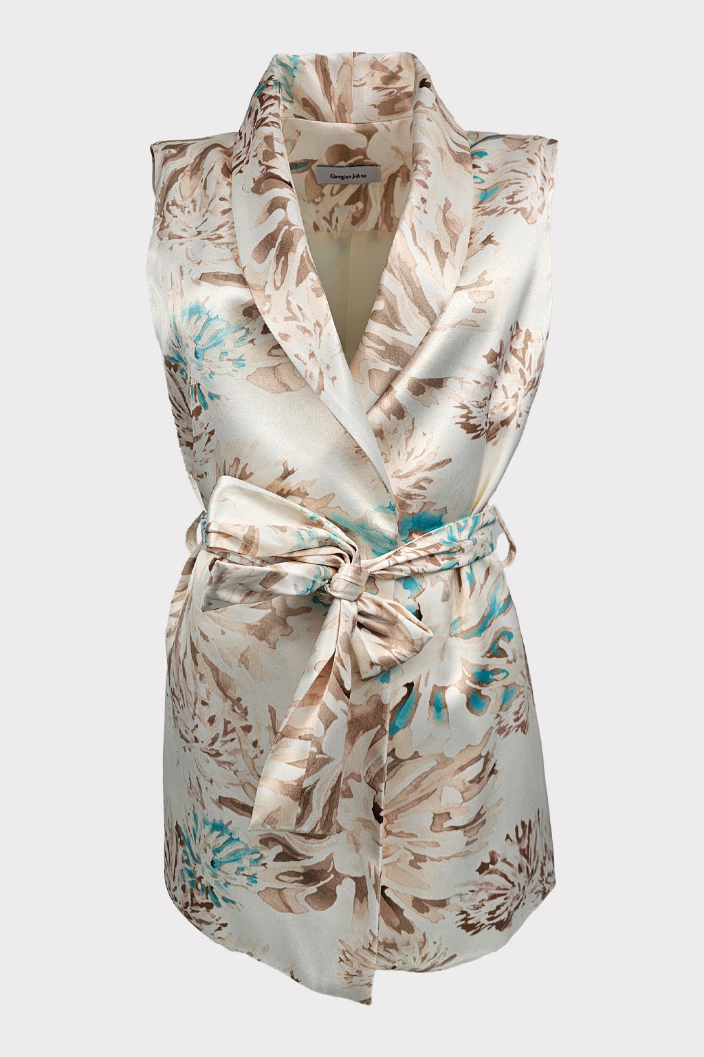 Gilet fiori gold