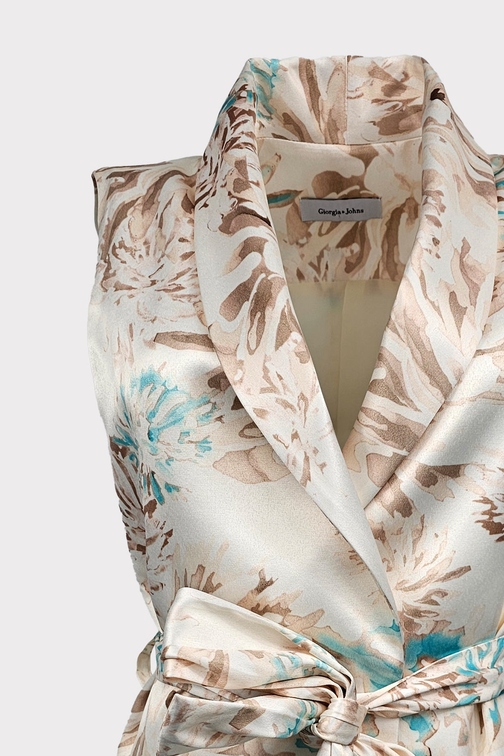 Gilet fiori gold