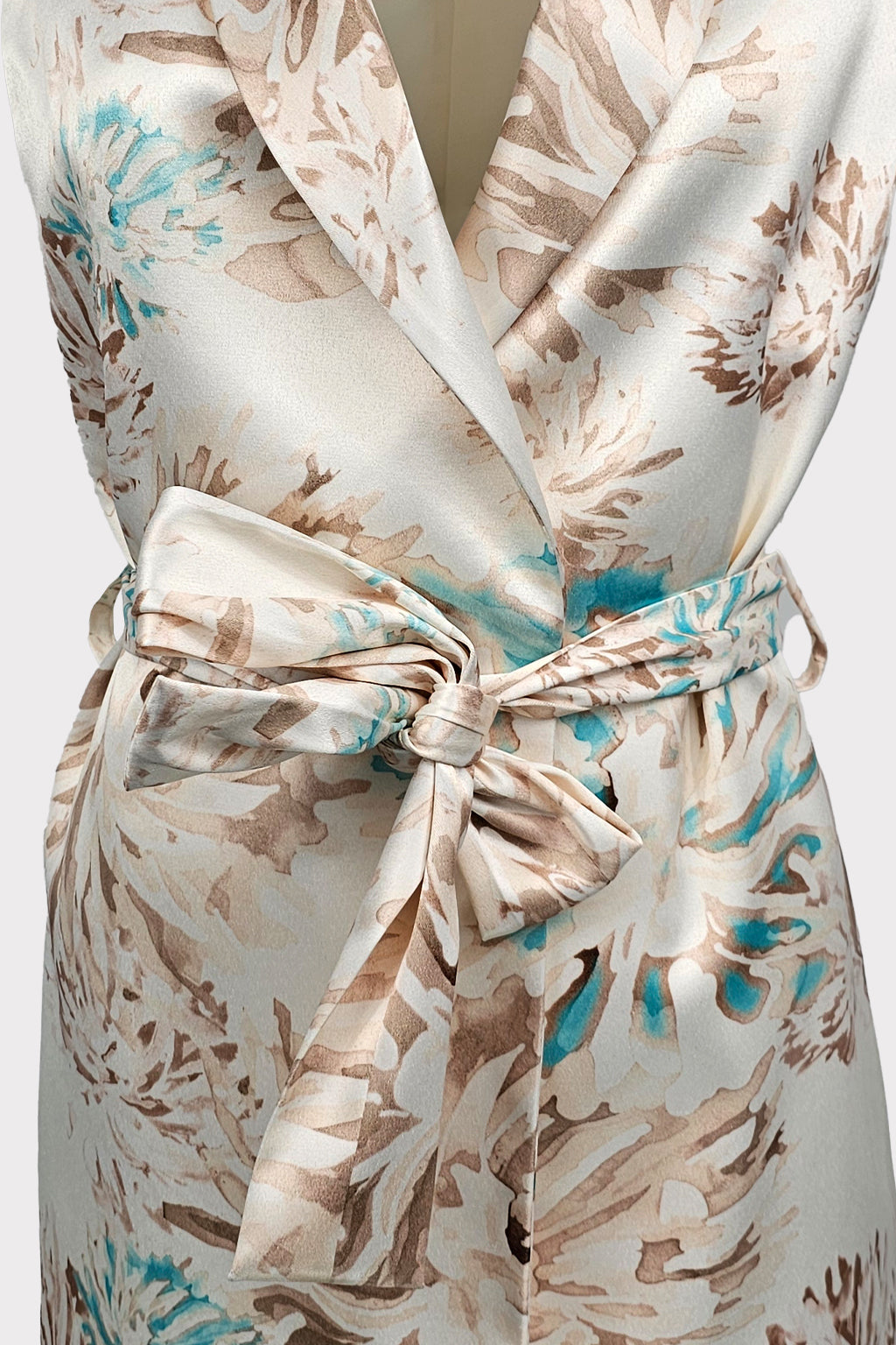 Gilet fiori gold