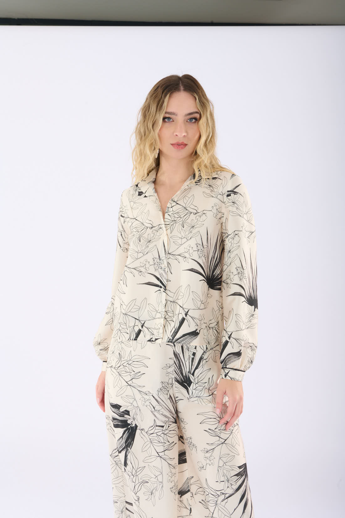 Camicia stampa floreale