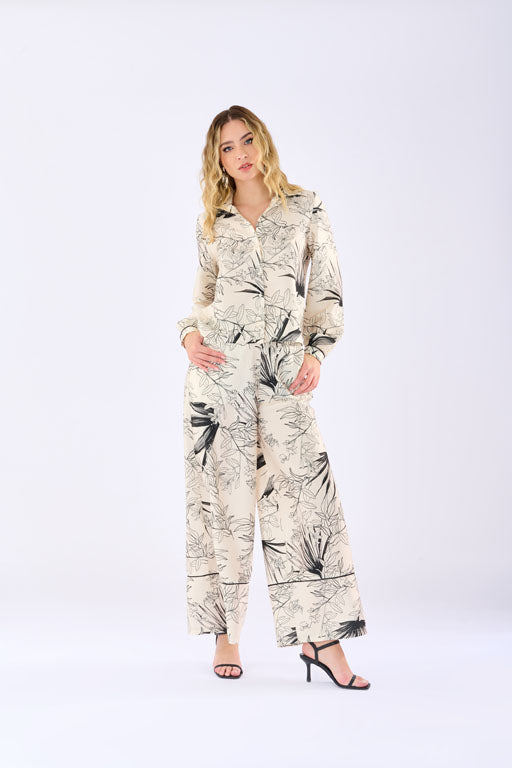 Pantalone stampa floreale