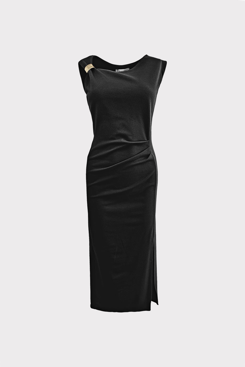 Abito midi con accessorio