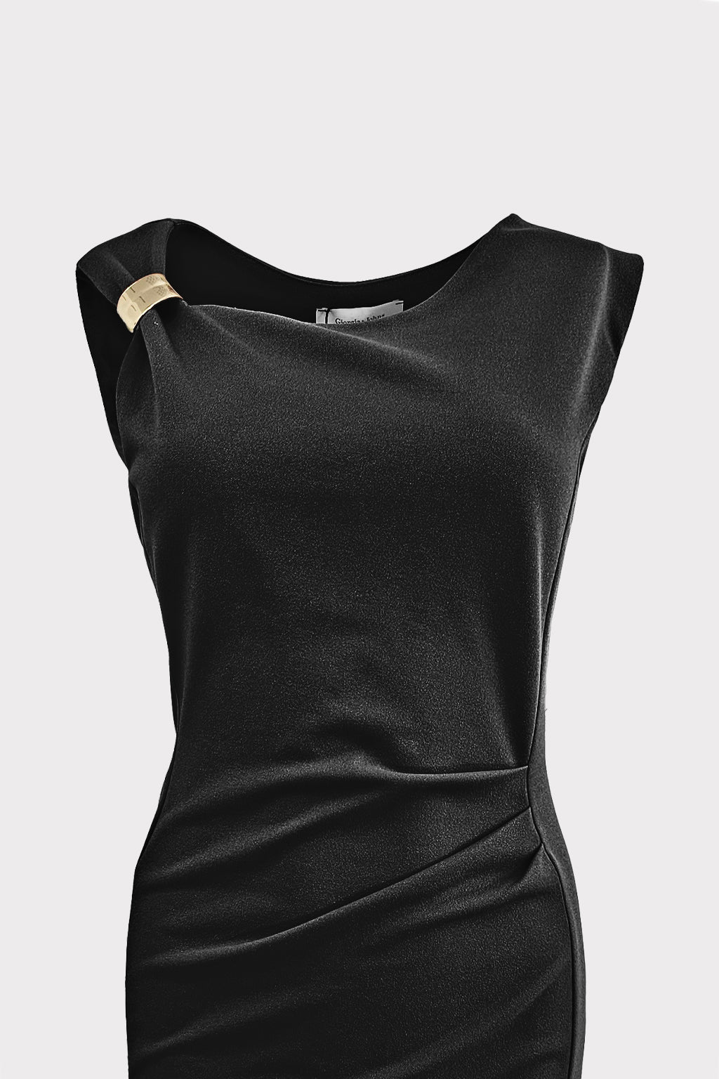 Abito midi con accessorio