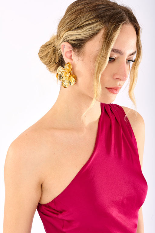 Abito lungo con foulard