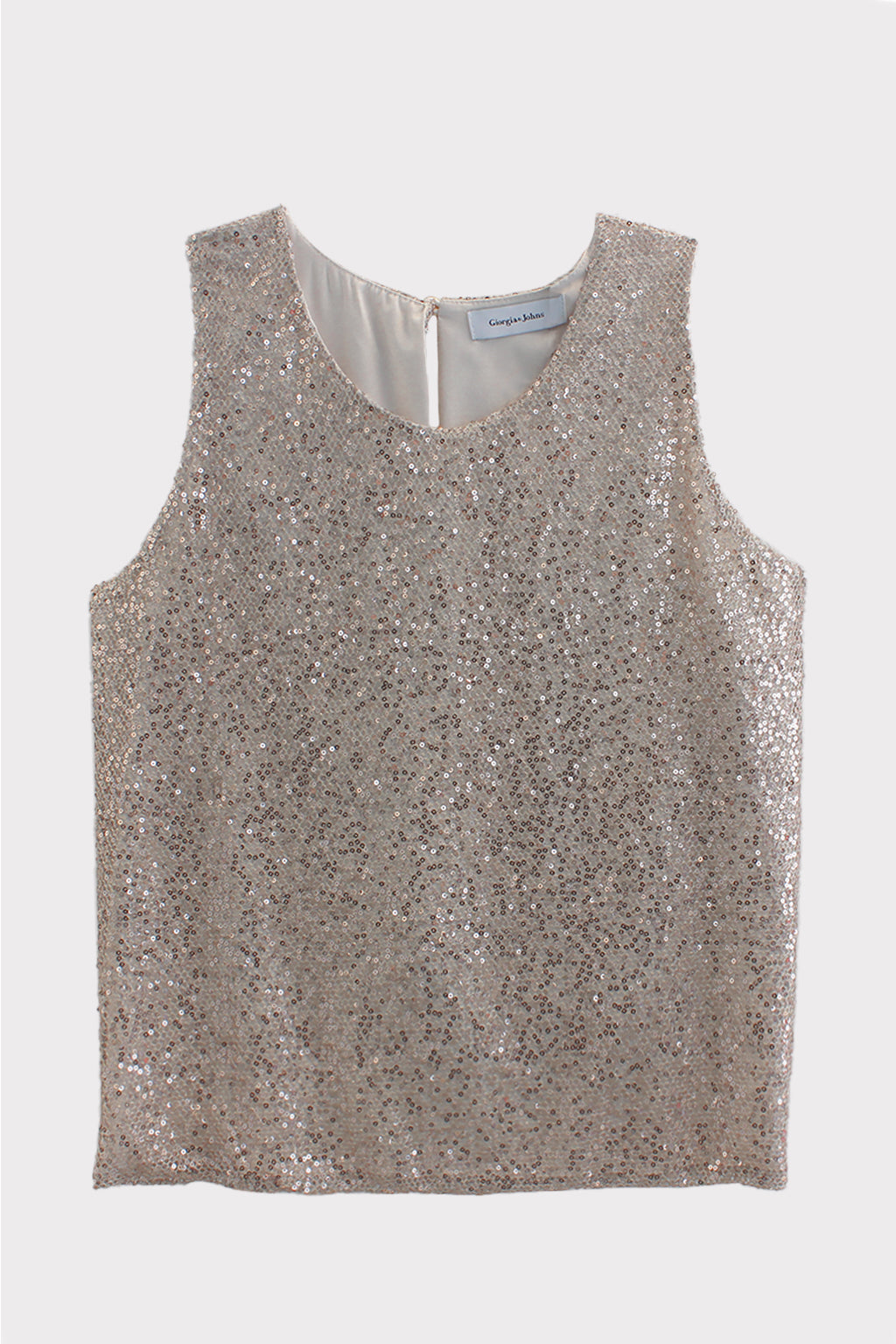 Top rete paillettes