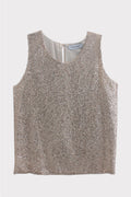 Top rete paillettes