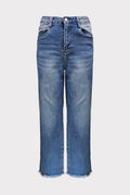 Jeans sfrangiato al fondo