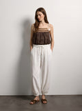 Pantaloni balloon vita elastica