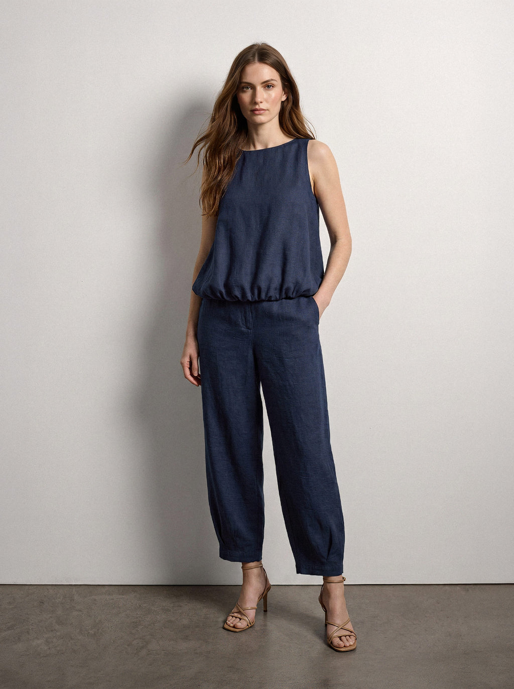 Pantaloni balloon vita elastica