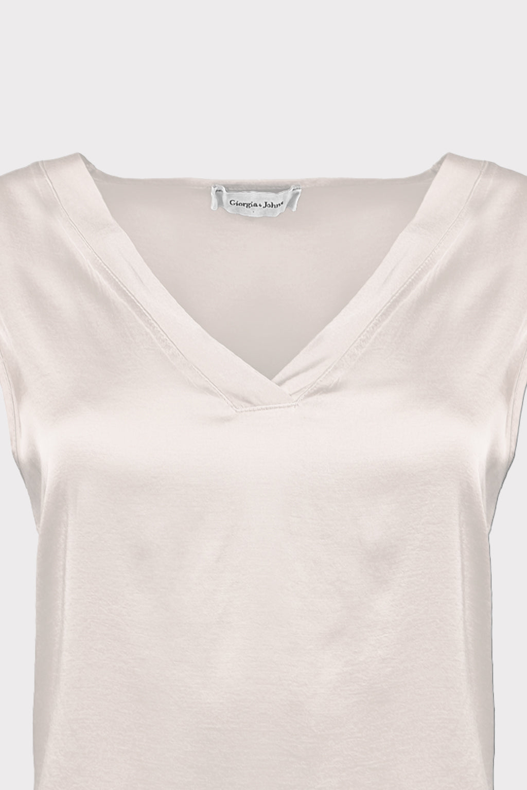 Top raso scollo a V