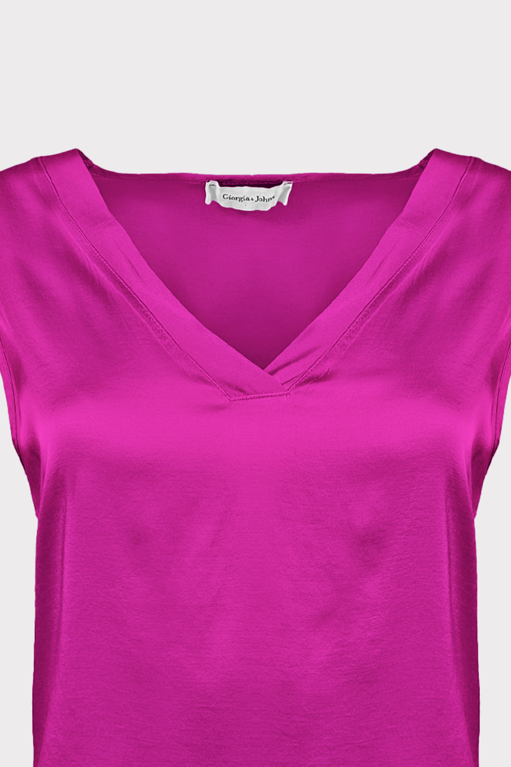 Top raso scollo a V