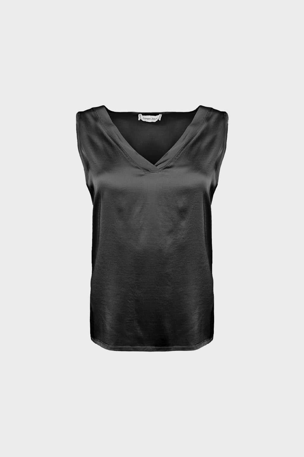 Top raso scollo a V