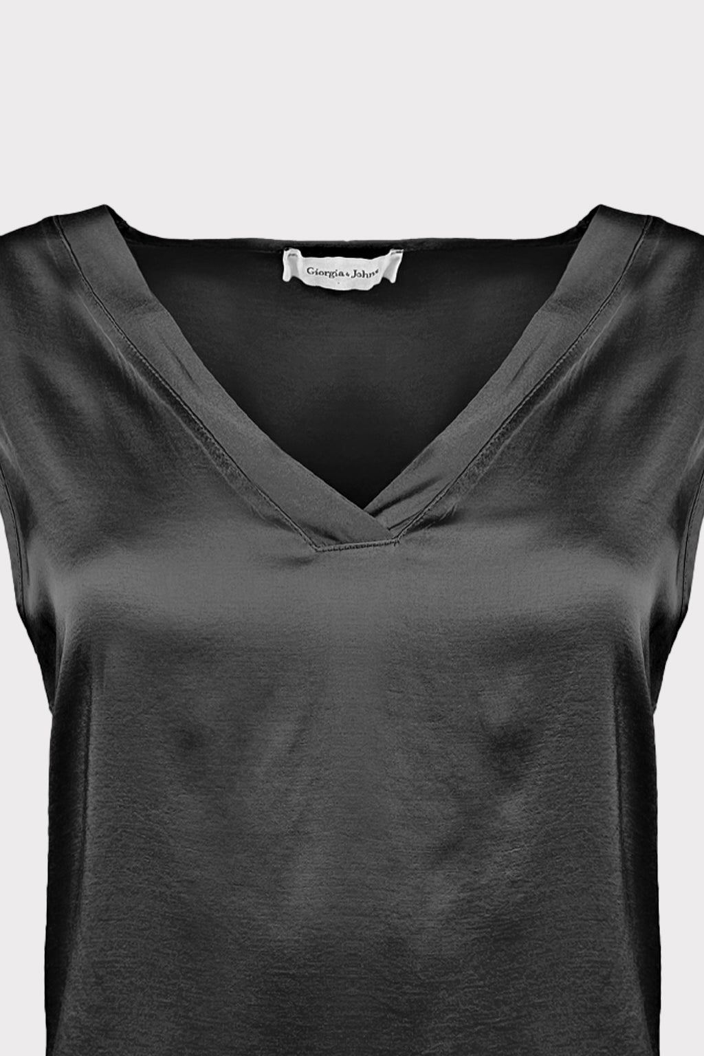 Top raso scollo a V