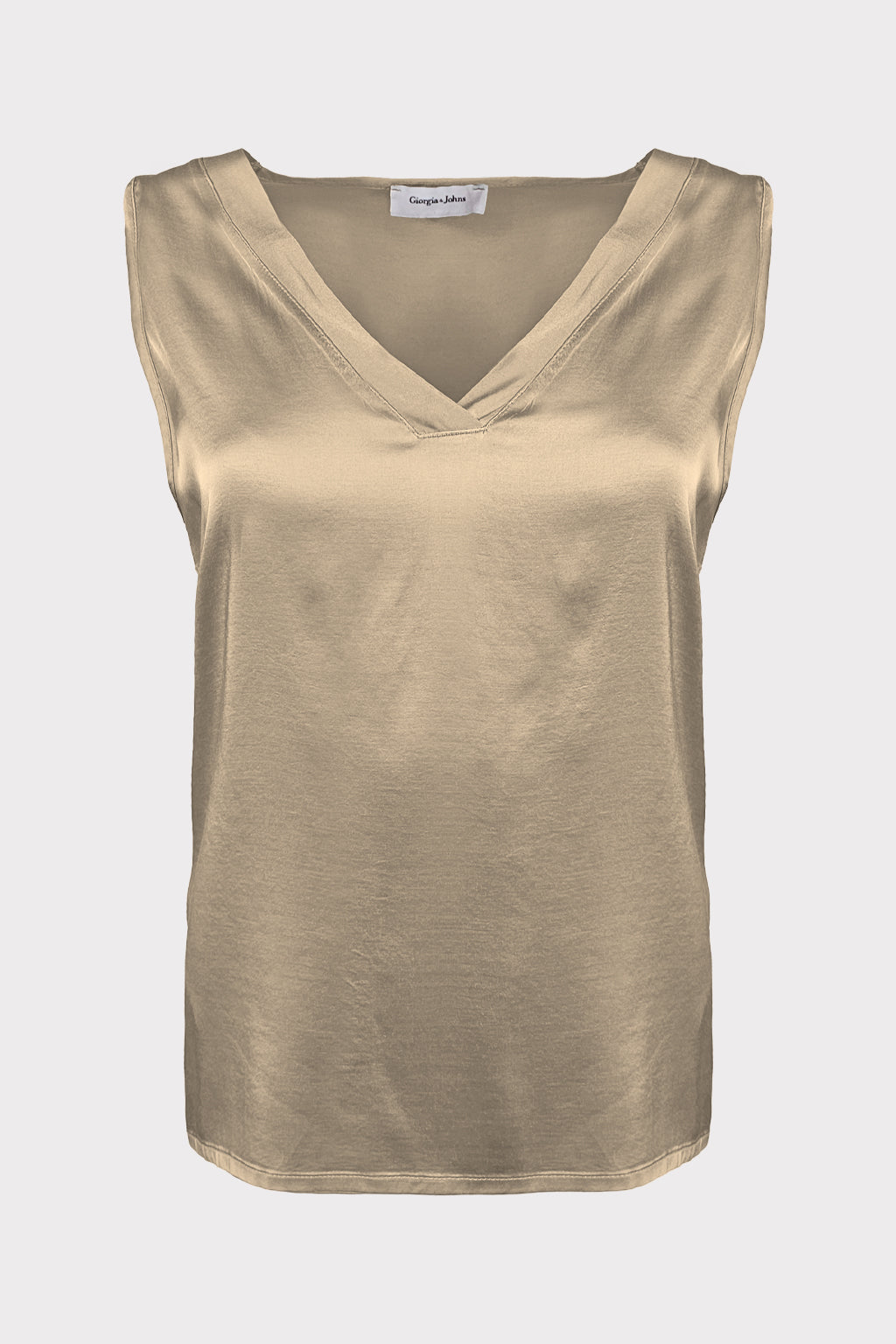 Top raso scollo a V