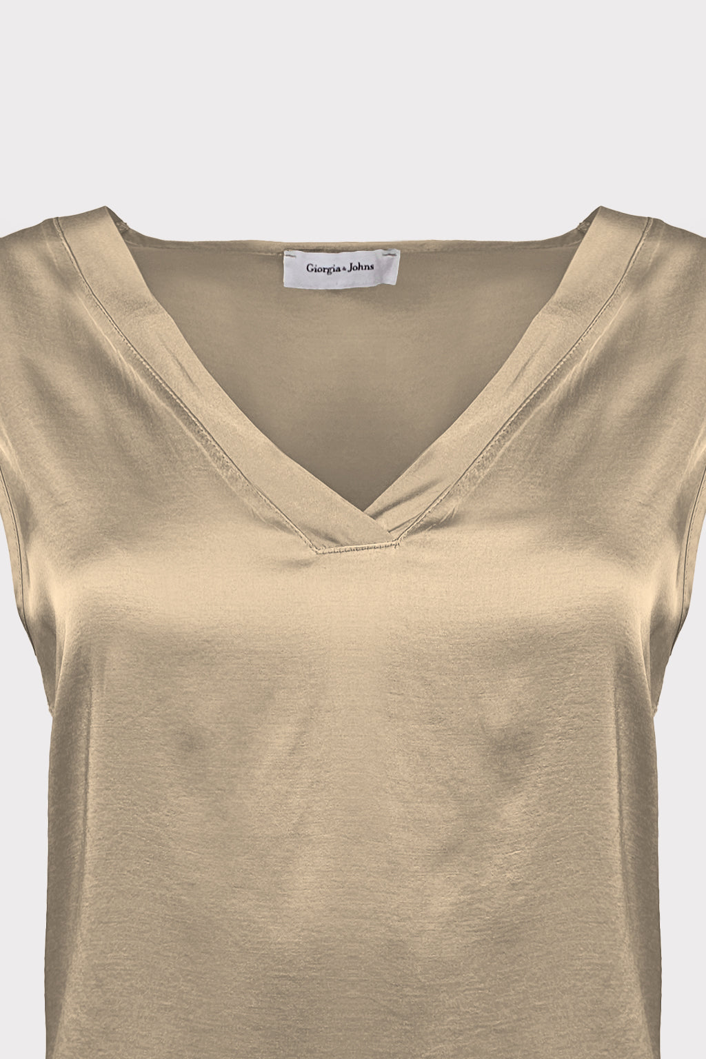 Top raso scollo a V