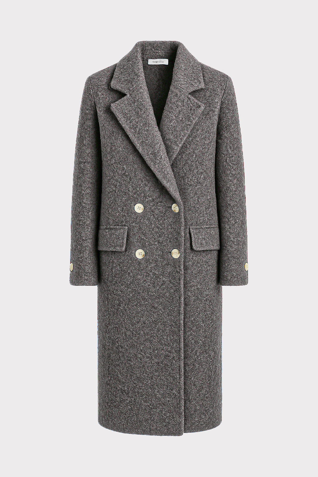 Cappotto bouclè doppiopetto