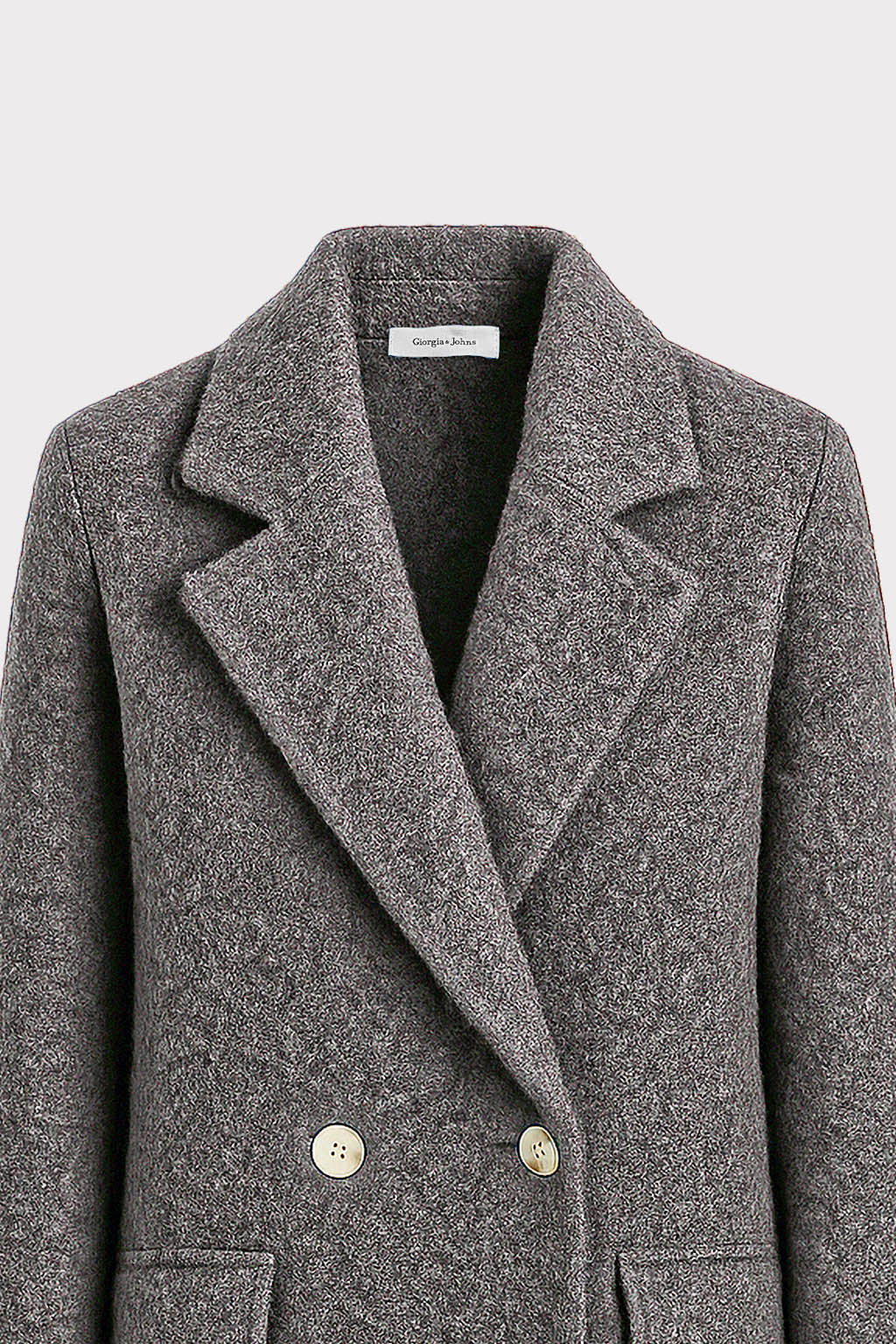 Cappotto bouclè doppiopetto