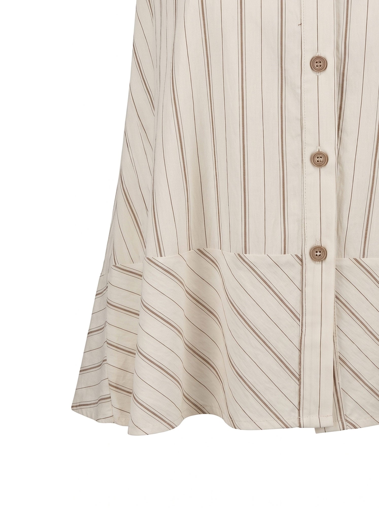 Top camicia smanicato riga