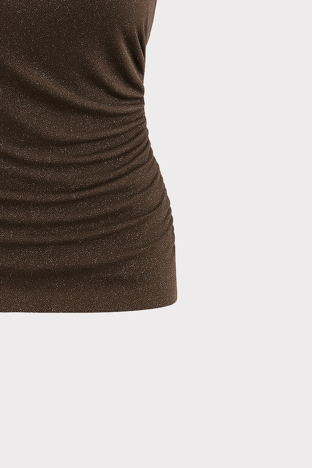 Top lurex con drappeggio