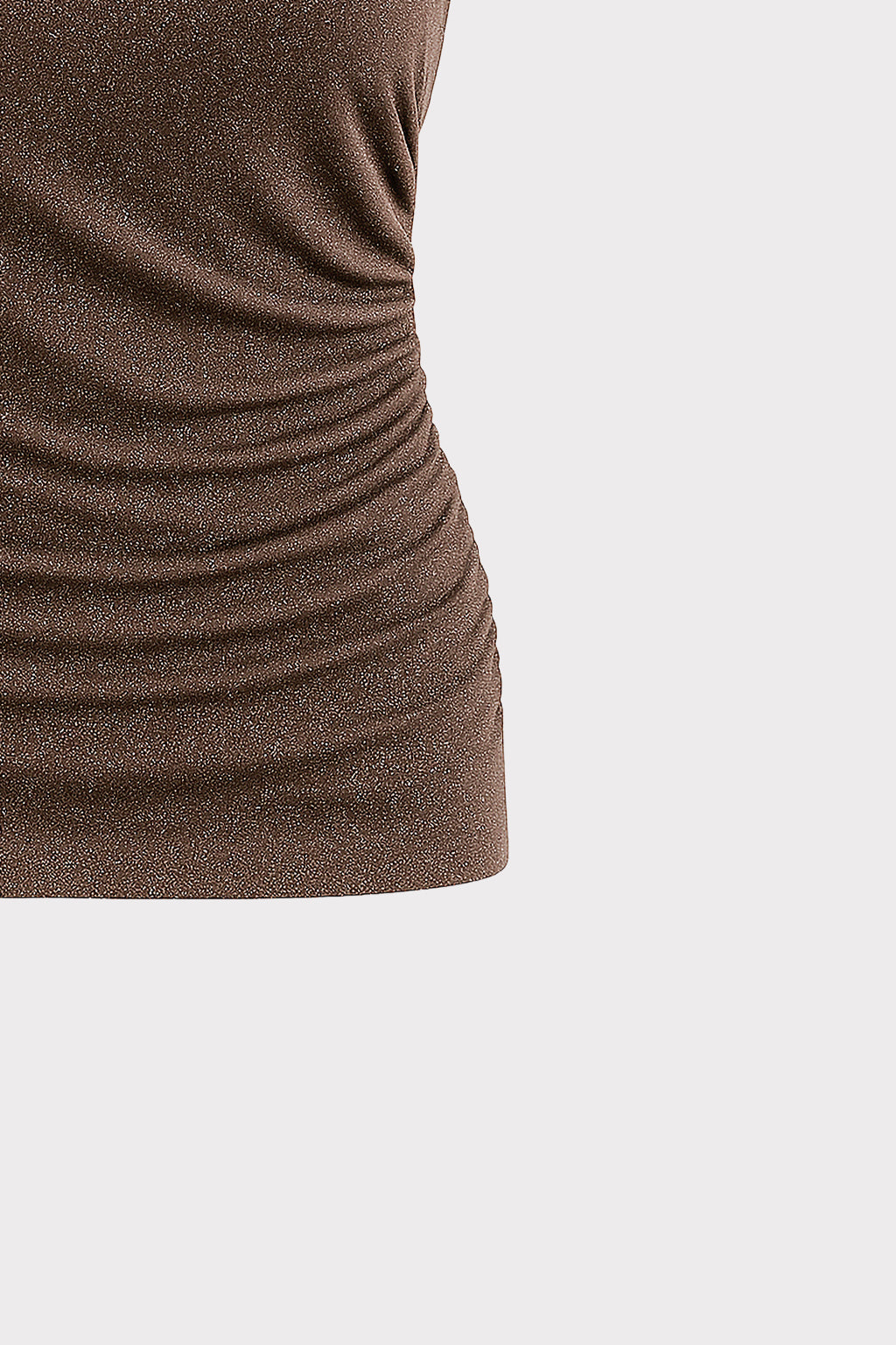 Top lurex con drappeggio