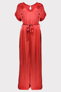 Tuta raso riporti chiffon