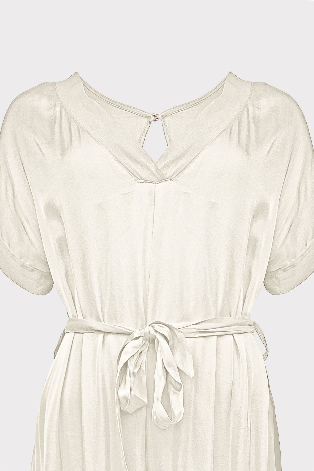 Tuta raso riporti chiffon