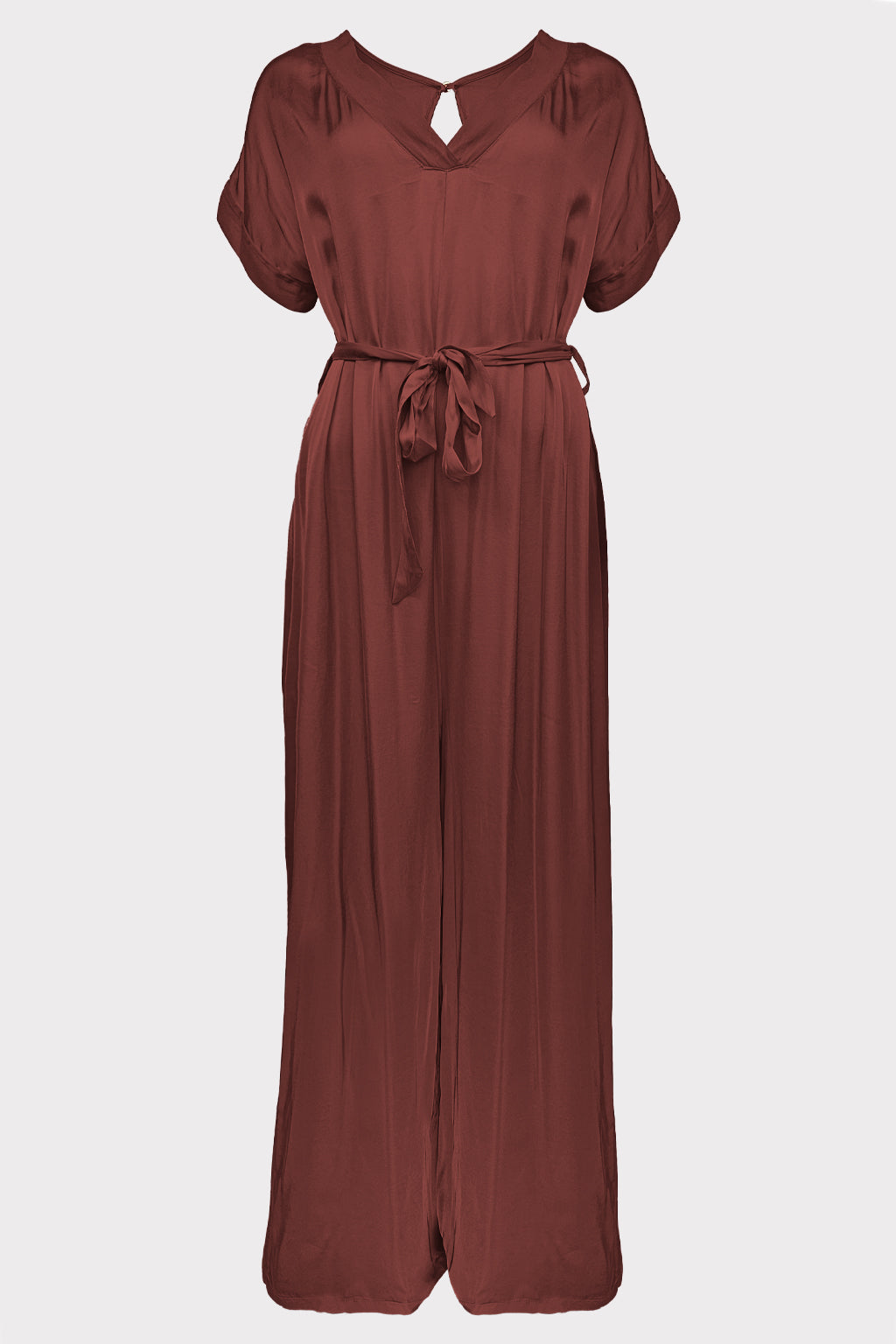 Tuta raso riporti chiffon