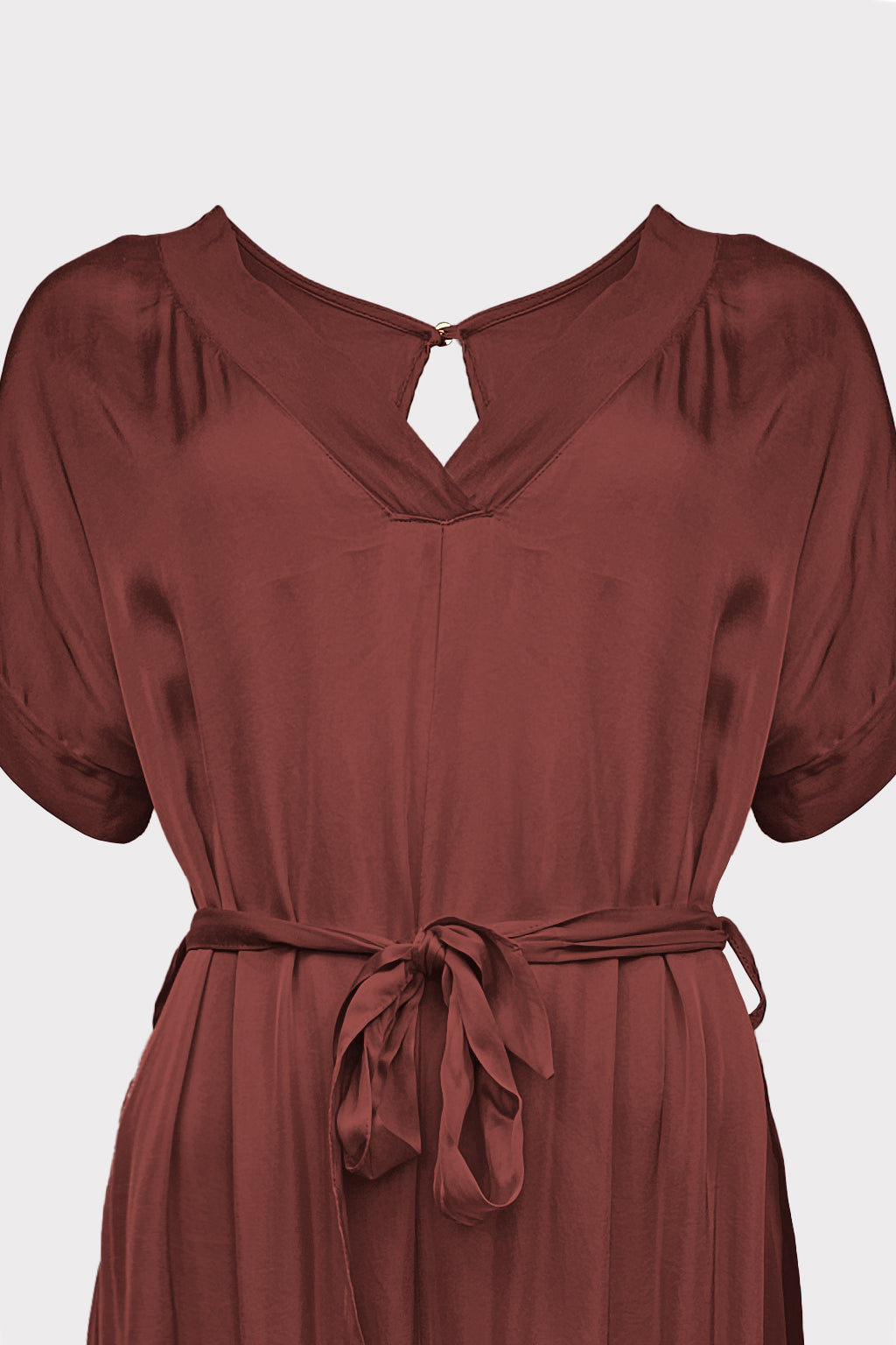 Tuta raso riporti chiffon