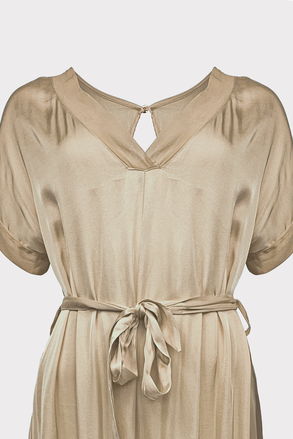 Tuta raso riporti chiffon