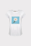 T-shirt stampa margherita
