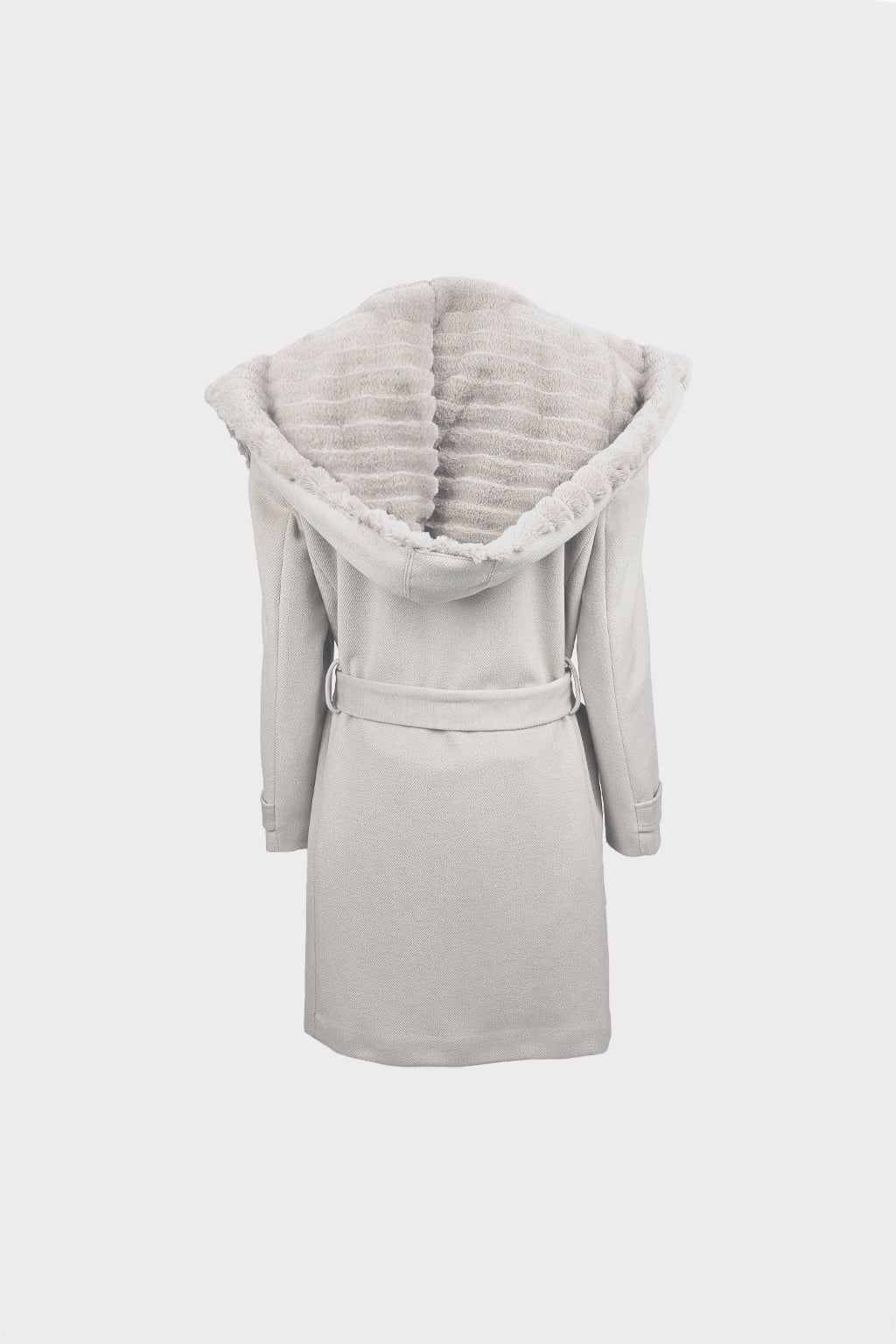 Cappotto collo pelliccia