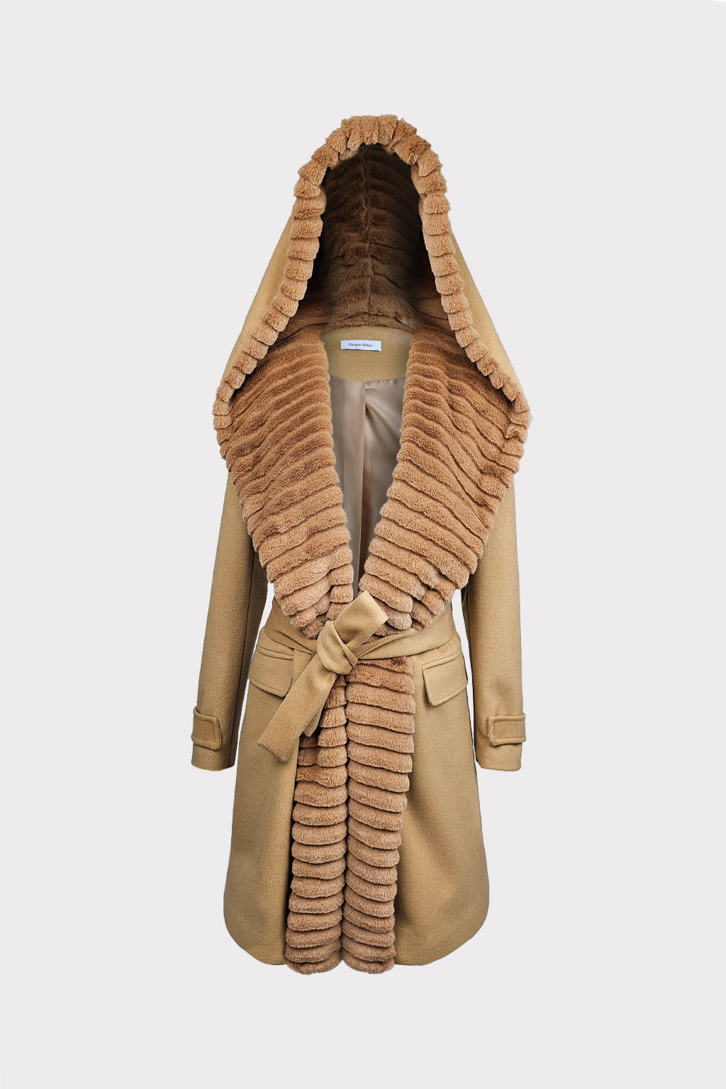 Cappotto collo pelliccia