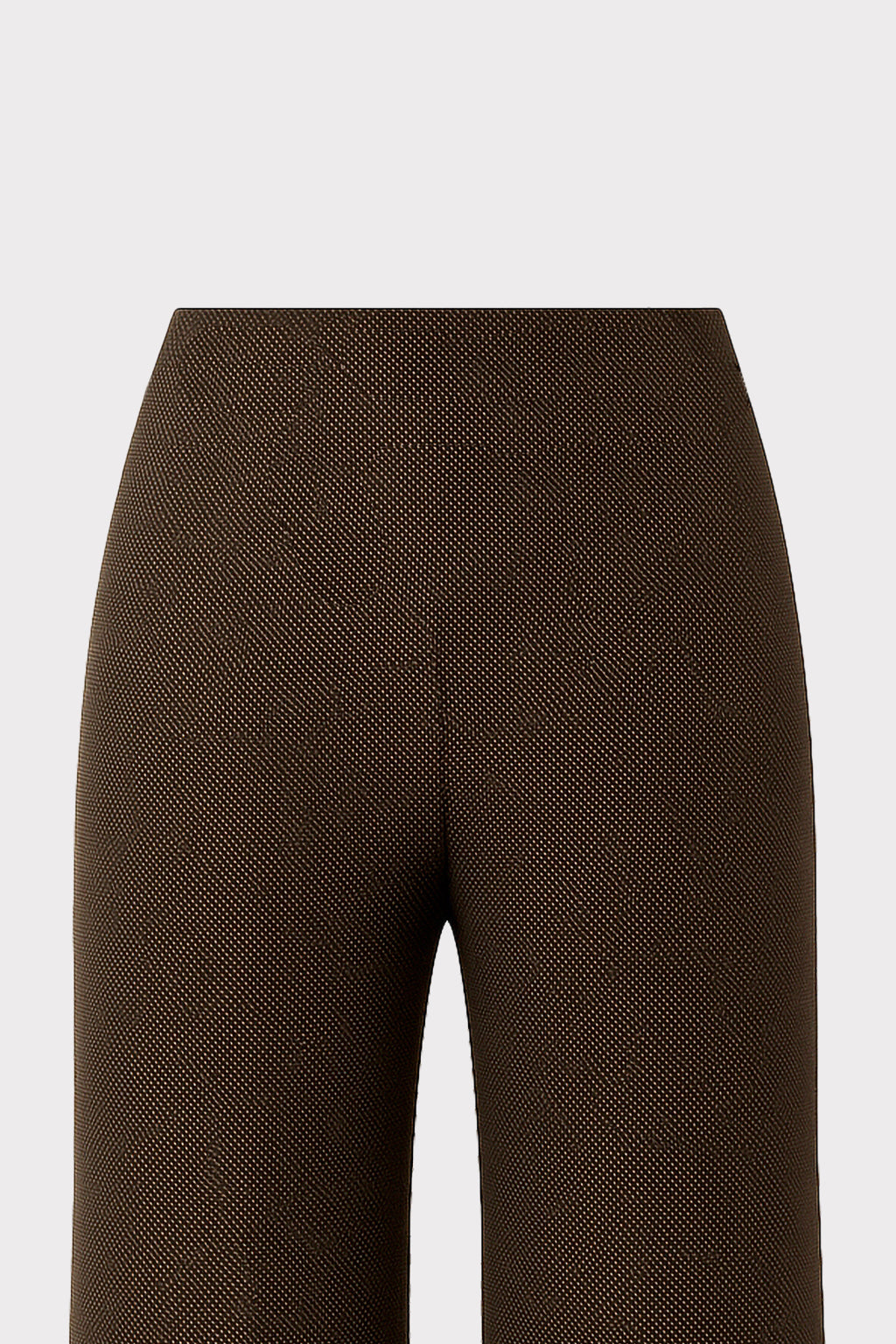 Pantalone zampa tessuto puntinato