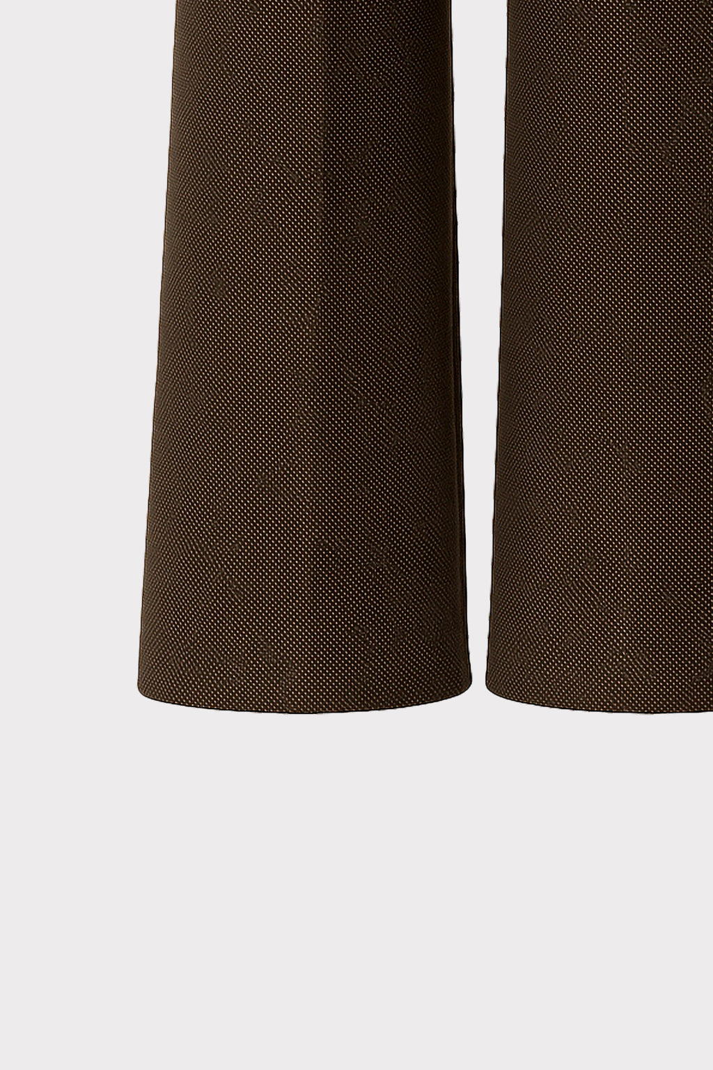 Pantalone zampa tessuto puntinato