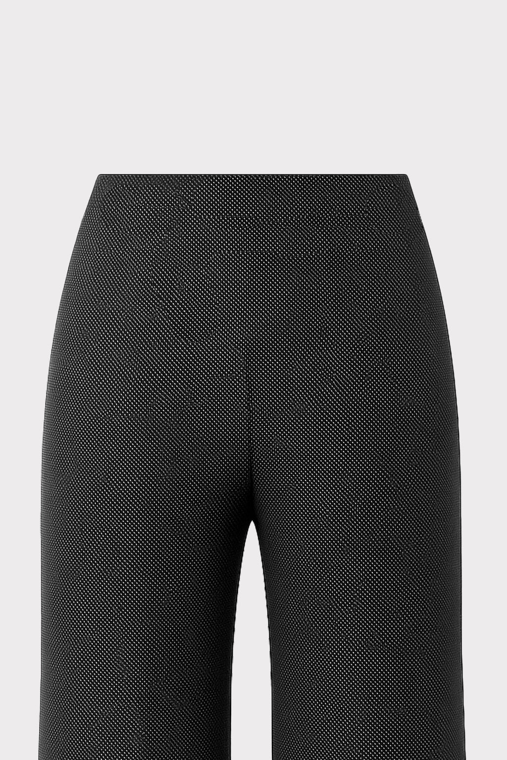 Pantalone zampa tessuto puntinato