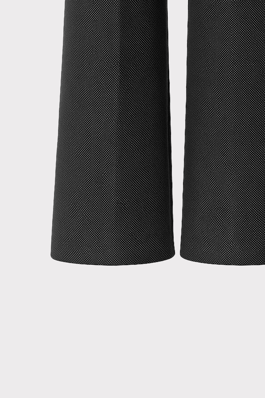 Pantalone zampa tessuto puntinato
