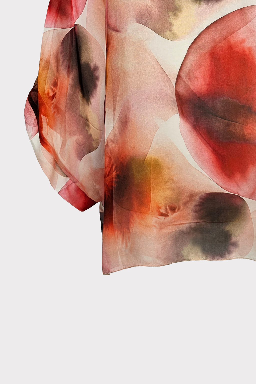 Kimono chiffon fiore astratto