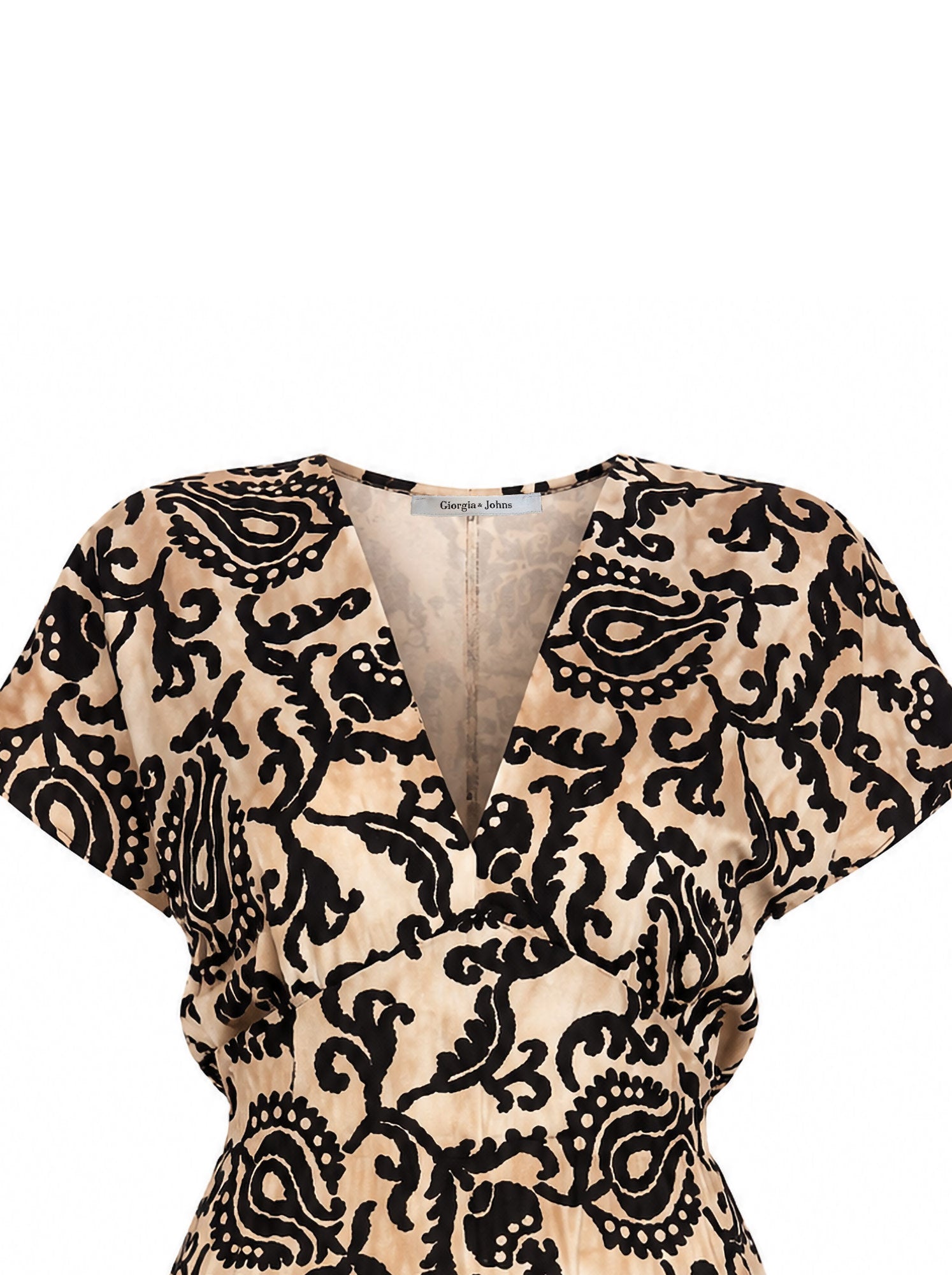 Abito corto stampa paisley