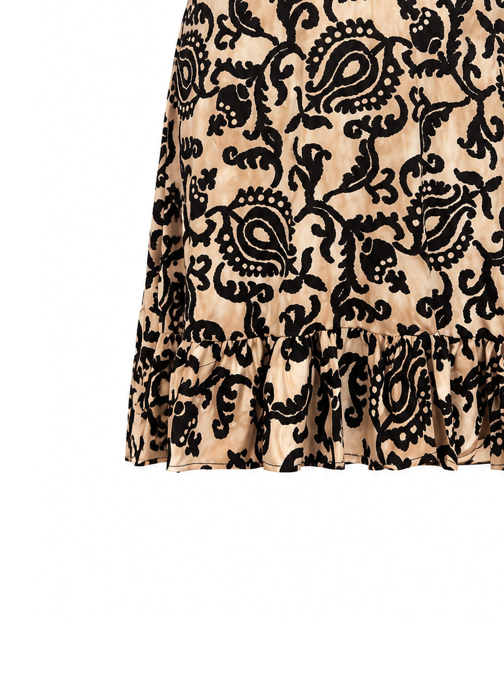 Abito corto stampa paisley