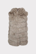 Gilet lungo pelliccia sintetica