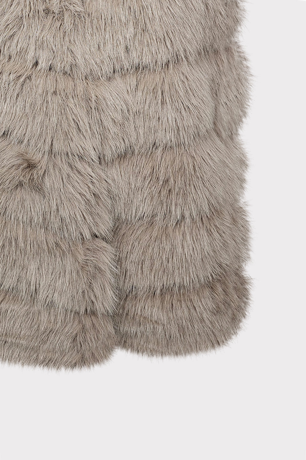 Gilet lungo pelliccia sintetica