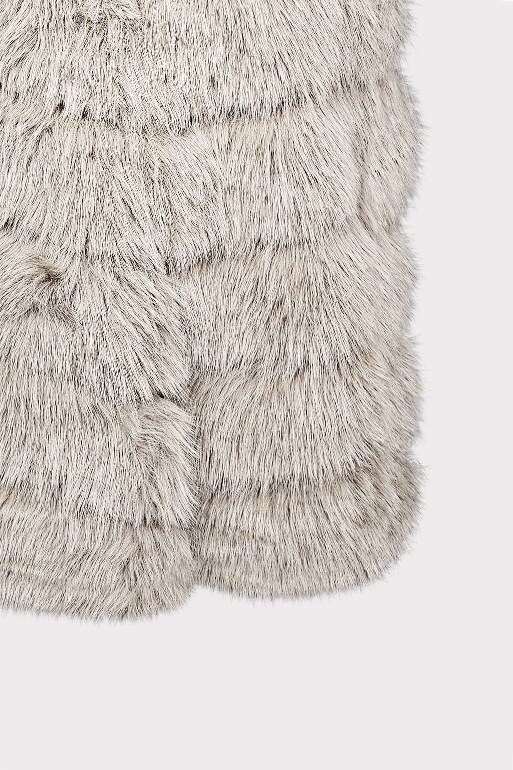 Gilet lungo pelliccia sintetica