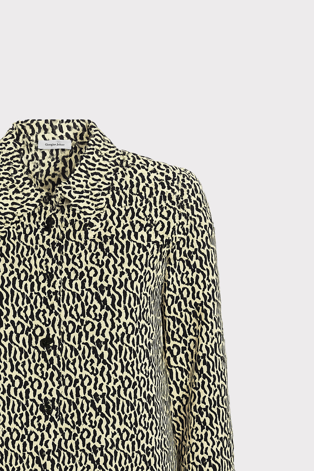 Camicia raso stampa animalier
