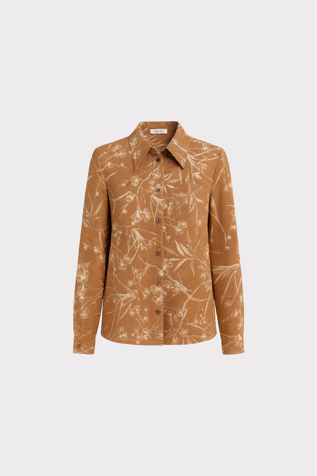 Camicia raso stampa floreale