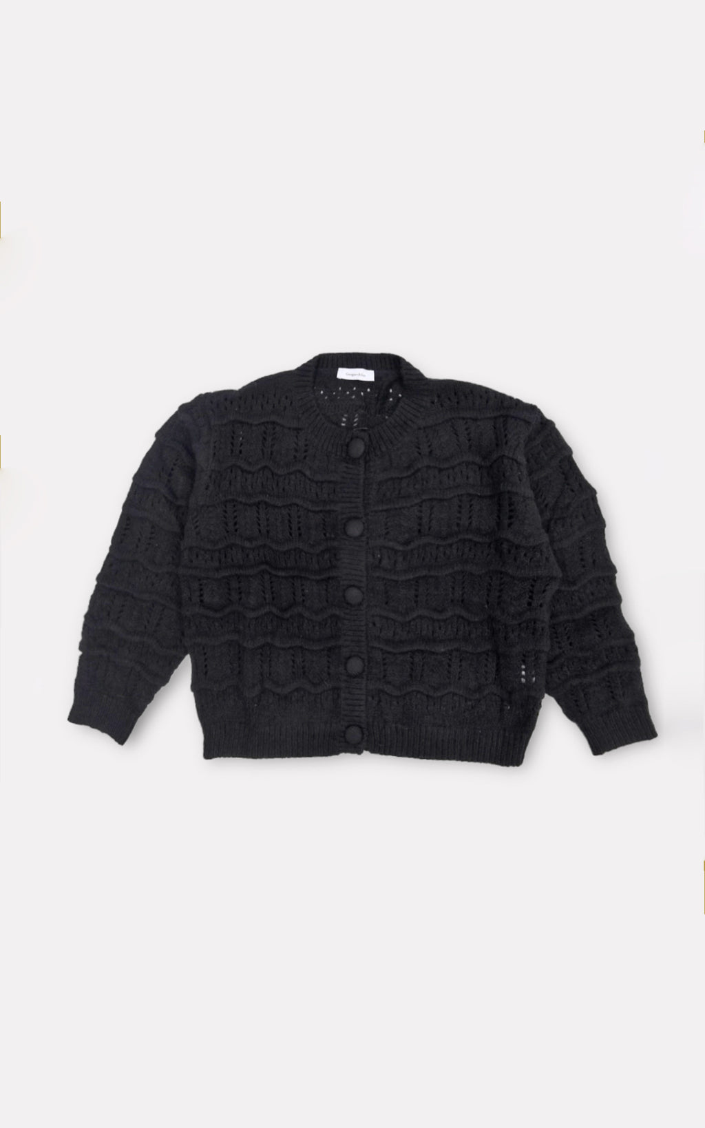 Cardigan lavorazione onde