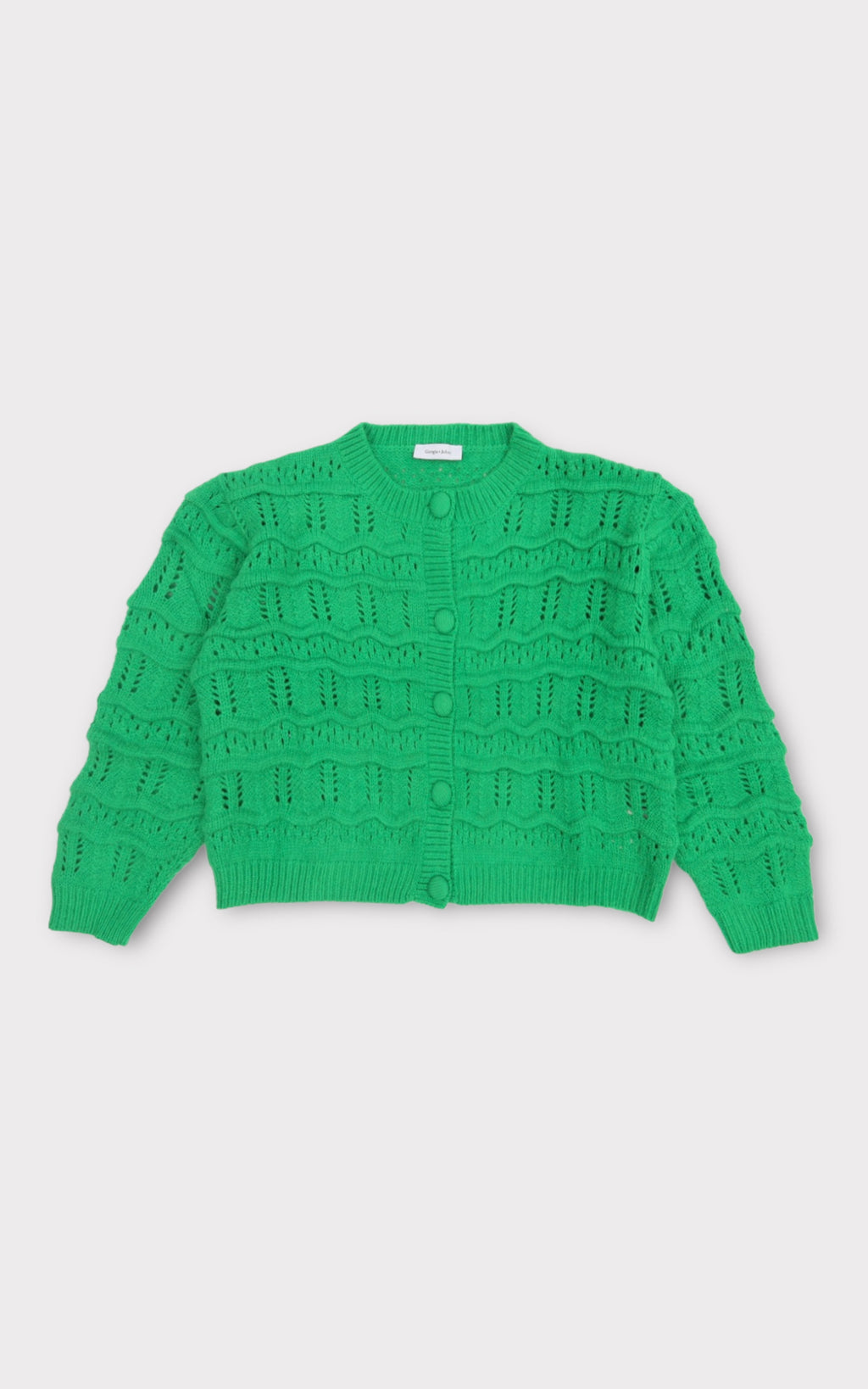 Cardigan lavorazione onde