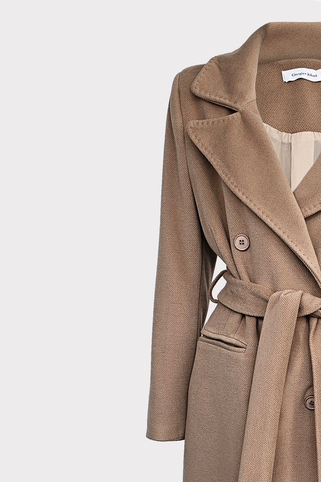 Cappotto con friso e fusciacca