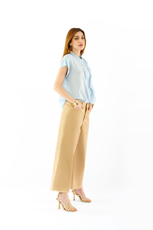 Camicia rouche voile