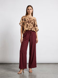 Blusa over stampa macula