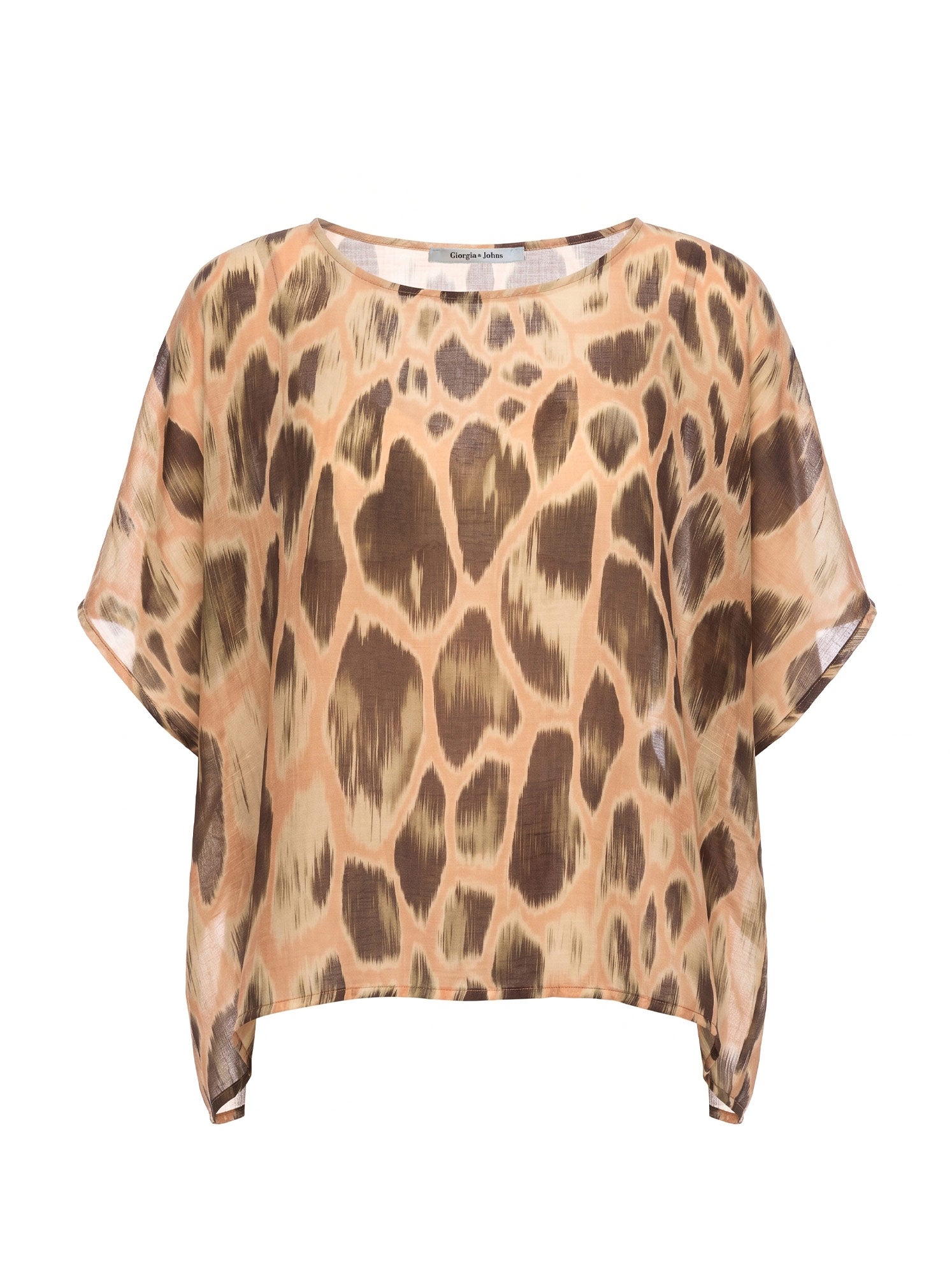 Blusa over stampa macula